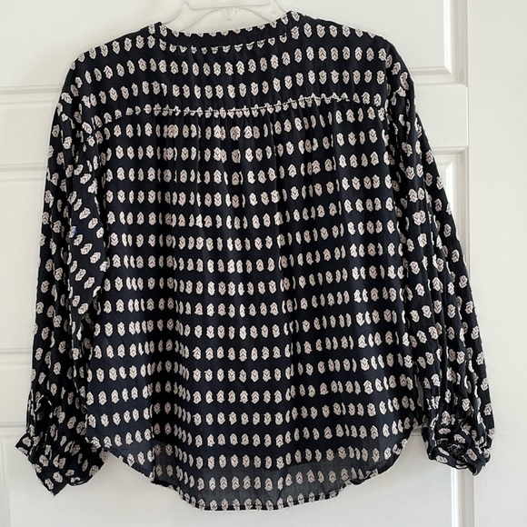 Pilcro By Anthropologie Tavi Textured Button Up Blouse Shirt Boho Size MP - Picture 8 of 16